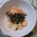 ひまわり７０８８'s cooksnap of when they made 楽チンたたき長いものめんたいこソース和え.
