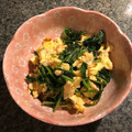 栗丸うさぎ's cooksnap of when they made ほうれん草とふわふわ卵のおかかあえ♪.