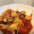 かっぱとくま's cooksnap of when they made ＊たこと千切り野菜のコチュジャンサラダ＊.