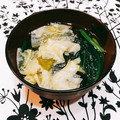 Satoco❋'s cooksnap of when they made お徳用割れ湯葉入り♪ほうれん草のすまし汁.