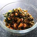 hawaiisunny's cooksnap of when they made カブの葉とクルミの醤油炒め♪.