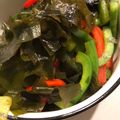 1035's cooksnap of when they made ワカメとピーマンのゴマ油炒め〜5分お菜.