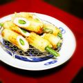 kebeibiko's cooksnap of when they made ちくわの穴にインゲン詰めて天ぷらにしたの.