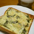 みなみ7's cooksnap of when they made しらす＆青じそのチーズトースト.