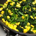 y_nutty's cooksnap of when they made 子どもが喜ぶ♡ほうれん草とコーンのソテー.