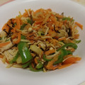 クック0UQ98I☆'s cooksnap of when they made えのきとピーマンとにんじんの塩昆布炒め.