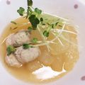 kpえもん♪'s cooksnap of when they made 冬瓜と鶏団子のほっこり煮物.