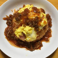 こにゃつ's cooksnap of when they made とろとろ煮込みハンバーグ風オムライス.
