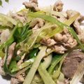 クックE87KH7☆'s cooksnap of when they made 豚こまとネギの炒め物.