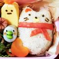 yukky☆mama's cooksnap of when they made クリスマスキャラ弁＊すみっコぐらしねこ＊.