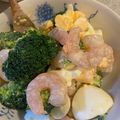 honokaokan's cooksnap of when they made エビとブロッコリーと卵のサラダ.