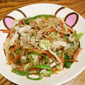 のらえもん☆'s cooksnap of when they made 大根と人参玉ねぎピーマンの青椒肉絲風炒め.