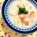 ふたごゆき's cooksnap of when they made 餅入りコンソメスープ.