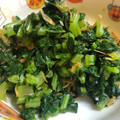 OyamaTodo's cooksnap of when they made 大根を無駄なく！大根の葉のごま油炒め＊.