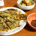 ＊実月＊'s cooksnap of when they made 大根の葉や皮の消費✿カリッとチーズチヂミ.