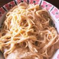 ちーかも's cooksnap of when they made ポタージュの素で簡単パスタ『ポタナーラ』.