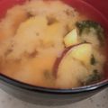 E♡♡♡♡'s cooksnap of when they made ＊さつまいもとワカメのみそ汁＊.