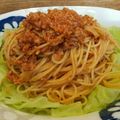 クック7RK4JC☆'s cooksnap of when they made 生トマトのミートソースと茹でキャベツ.
