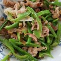 クックLB0KZO☆'s cooksnap of when they made 豚肉とピーマンの搾菜炒め★.
