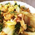 ayaka☆mu's cooksnap of when they made 白菜消費に☆ベーコンと卵のシンプル炒め♪.