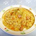 龍青空ママ's cooksnap of when they made 〖香ばしい♩アーモンド炒飯〗.