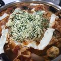 北斗7's cooksnap of when they made 笑っちゃう？巨大豆腐ハンバーグトマト鍋！.