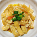 やっち86's cooksnap of when they made 人参とうす揚げの玉子とじ.