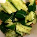 rukukuru's cooksnap of when they made うまっ!!簡単胡瓜のピリ辛あえ☆.