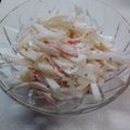 mamatoko's cooksnap of when they made ★大根カニカマの胡麻マヨサラダ★.