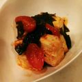 シャァラ's cooksnap of when they made ∮焼豆腐とわかめのღチリソース炒め∮.