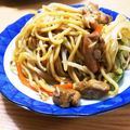 みかりんさん。's cooksnap of when they made 楽ウマ◎香ばしチキンのネギ塩焼きそば.