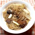 おーぐろ's cooksnap of when they made 簡単☆１人ランチ サバ缶で和風パスタ.