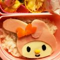 やれゆは's cooksnap of when they made 今日のキャラ弁3/16(マイメロ).