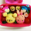 todoママ's cooksnap of when they made キャラ弁♪プーさん&ピグレットツムツム風.