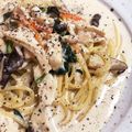 birdlover☆'s cooksnap of when they made 楽チン♡豆乳で!?ヘルシークリームパスタ.