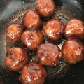 Yokchina's cooksnap of when they made ふんわり肉団子のバルサミコ甘酢あんかけ.