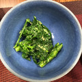 つぶらなシジミ's cooksnap of when they made 冷酒に合う♪春菊のからしマヨ和え.
