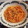 ☆hikonyan☆'s cooksnap of when they made トマトジュースでトマトソーススパゲティ.