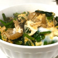 塩じゃけ's cooksnap of when they made ふっくら油揚げとほうれん草の卵とじ丼♪.