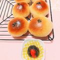 まあまま☆0403's cooksnap of when they made 苺入り餡パン.