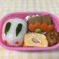 ♡JyuRiku♡'s cooksnap of when they made ゆきうさぎ♡お正月＊簡単キャラ弁♪.