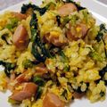 きつねどんべい's cooksnap of when they made ほうれん草のチャーハン.
