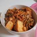 うぅこちゃん's cooksnap of when they made 簡単☆厚揚げと豚キムチの炒め.
