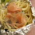 nagomi＊'s cooksnap of when they made ほうれん草と生ハムのチーズクリームパスタ.