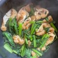 かずありママ's cooksnap of when they made 小松菜と油揚げの煮浸し.
