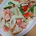 ナーちゃん's cooksnap of when they made ちくわときゅうりのわさびマヨサラダ.