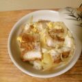 花時計咲いた's cooksnap of when they made １人ランチ☆めんつゆで簡単カツ丼☆.