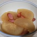 nana_tenjo's cooksnap of when they made 大根とベーコンの煮物.