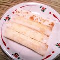 ポニーリボン's cooksnap of when they made ワンタンの皮deチーズ焼き@フライパン.