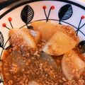 シュッフーゆりえん's cooksnap of when they made 大根そぼろ餡かけ.
